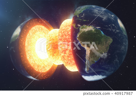 the structure of the earth"s crust. earth cross