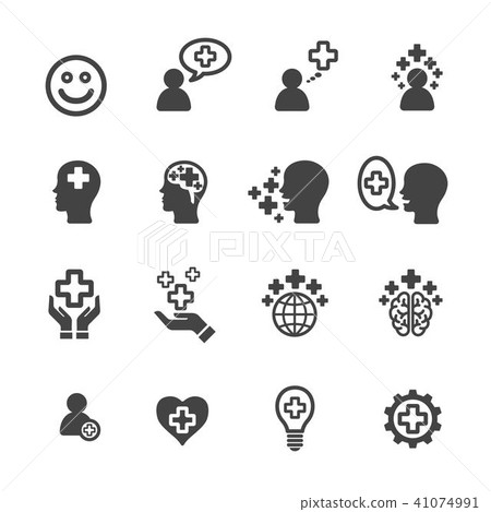 构图 正面 插图 positive thinking icon 首页 插图 姿势/表情/动作