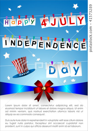插图素材: abstract happy 4th of july.