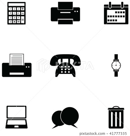 插图素材: office icon set