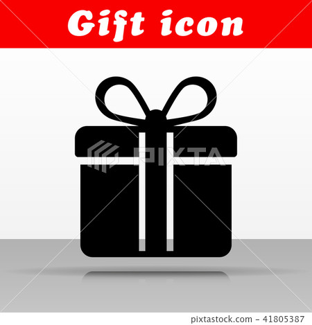 插图素材: black gift vector icon design