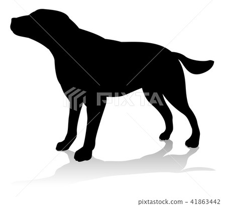 插图素材: dog pet animal silhouette