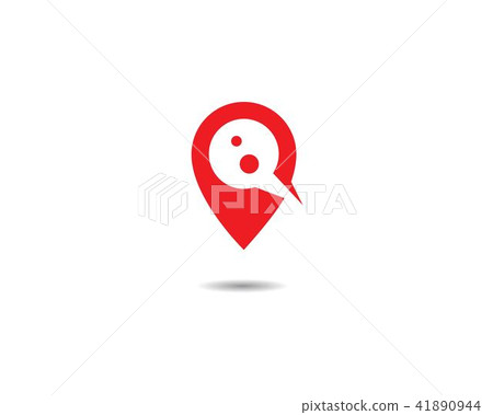 插图素材: location point logo