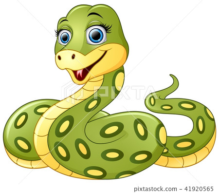 插图素材: cute green snake cartoon 查看全部