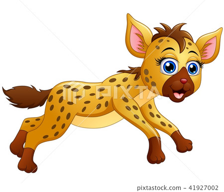 runningcartoon,cartoonanimator 插图素材: happy hyena cartoon running