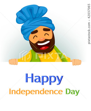 图库插图: happy independence day india