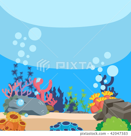 插图素材: ocean background vector design