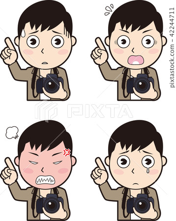姿势/表情/动作 姿势 指示 插图 男摄影师3 首页 插图 姿势/表情/动作
