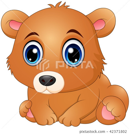 图库插图: vector illustration of cute baby bear cartoon