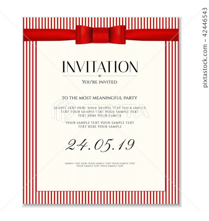 图库插图: invitation design template (save the date card)