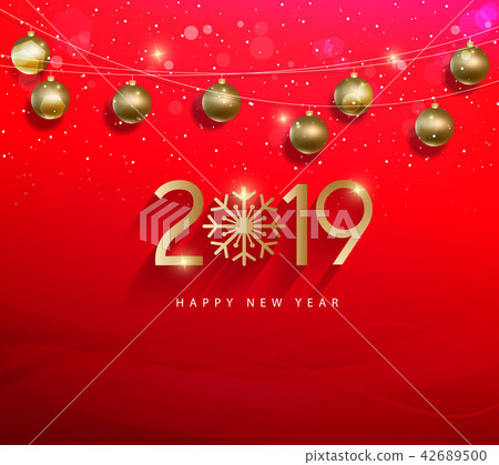 图库插图: happy new year 2019. chienese new year