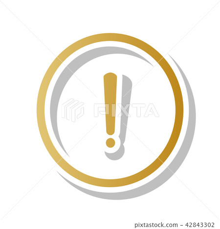 插图素材: exclamation mark sign. vector.