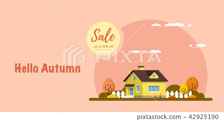 插图素材: autumn sale banner