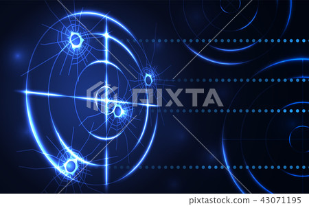 backgroundblack,blackbackground 图库插图: blue radar target shooting range black background