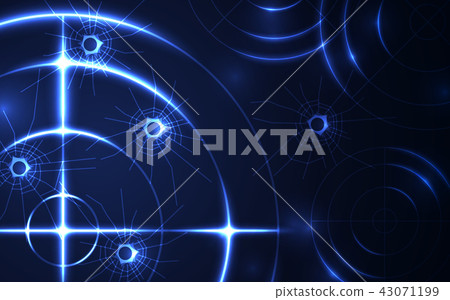 backgroundblack,blackbackground 插图素材: blue radar target shooting range black background