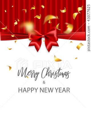 插图素材: merry christmas 2019 new year greeting card