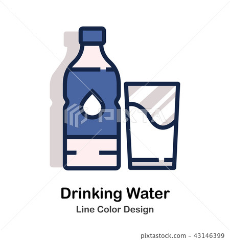 插图素材: drinking water line color 查看全部