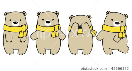 插图素材: bear vector polar bear panda logo icon cartoon