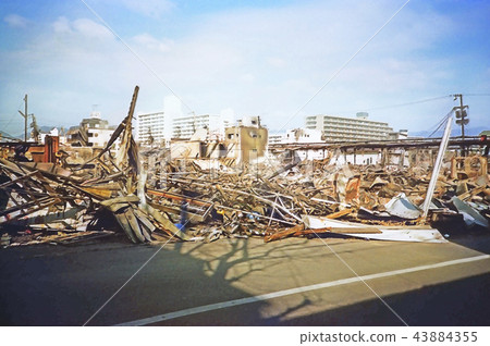 插图素材: 在笠原市场#1的阪神淡路大地震区域 查看全部