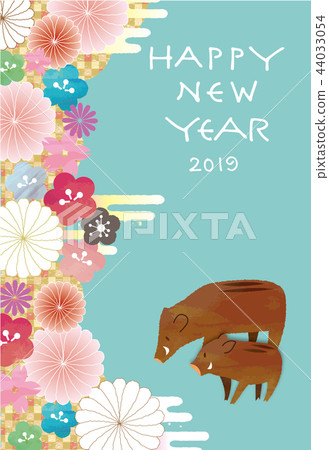 插图素材 新年贺卡 贺年片 贺年卡