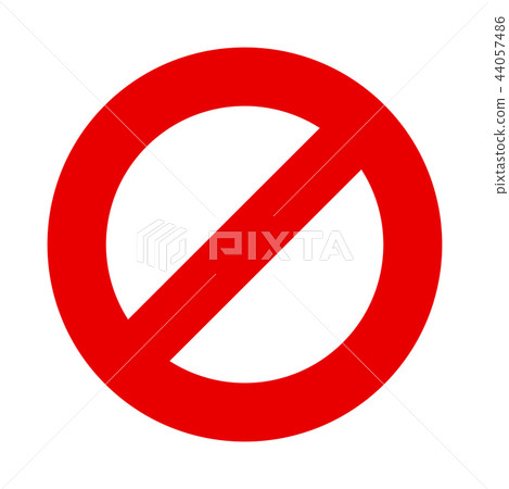 图库插图: stop sign vector no entry symbol