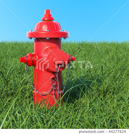 插图素材: fire hydrant in the green grass against blue sky 查看