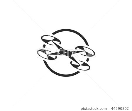 插图素材: drone logo and symbol vector illustration
