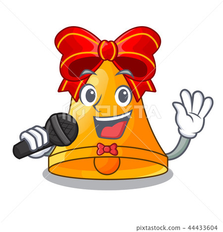 插图素材: singing cartoon christmas bells for christmas