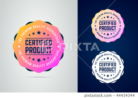 quality guaranteed,qualityfirst 插图素材: certified, quality guaranteed product vector color