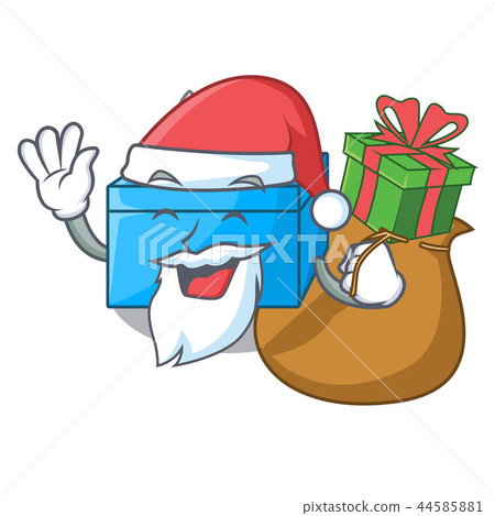 插图素材: santa with gift tissue box isolated on the mascot 查看