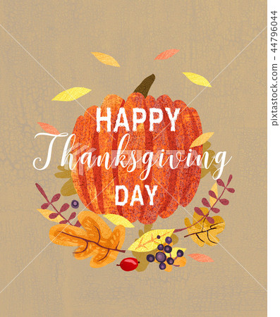 插图素材: happy thanksgiving day card design