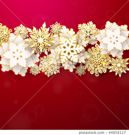插图素材: vector merry christmas and happy new year banner