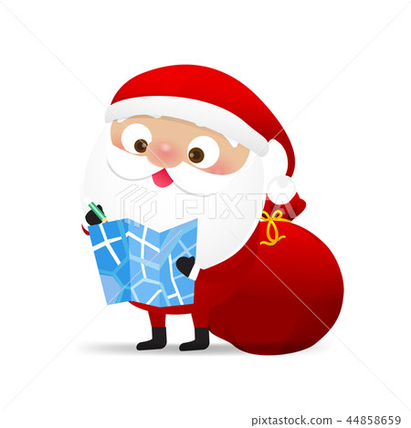 插图素材: happy christmas character santa claus cartoon 006