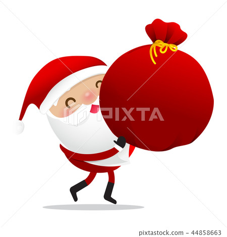 插图素材: happy christmas character santa claus cartoon 010