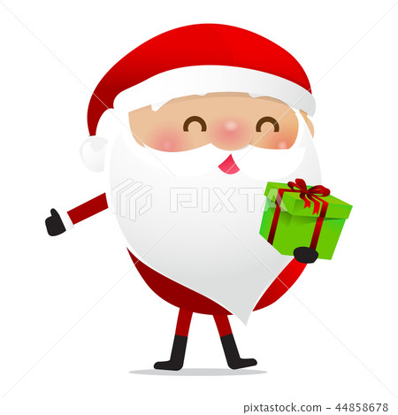 插图素材: happy christmas character santa claus cartoon 025