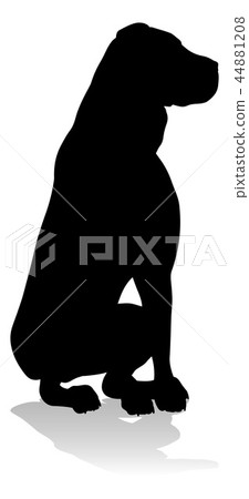 插图素材: dog silhouette pet animal