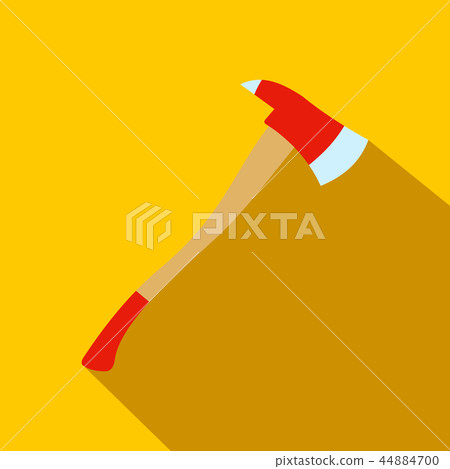 插图素材: axe for a firefighter flat icon