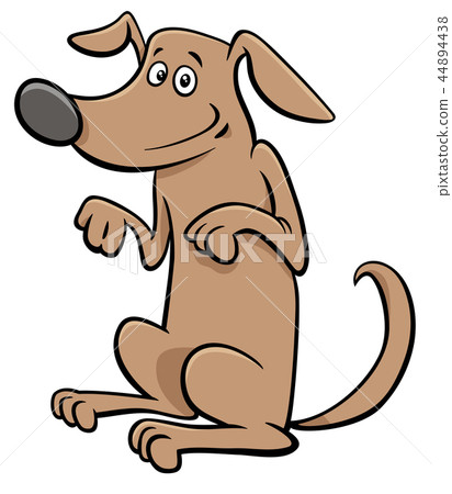 图库插图 standing dog pet cartoon character