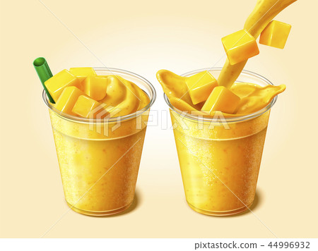 插图素材: mango juice or smoothie 查看全部