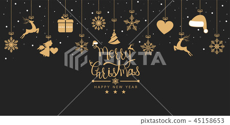 插图素材: merry christmas and happy new years 查看全部