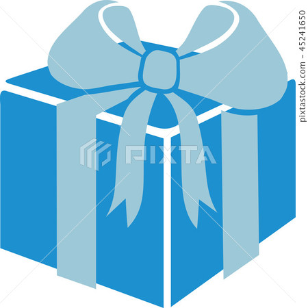 gift box with ribbon-插图素材 [45241650] - pixta