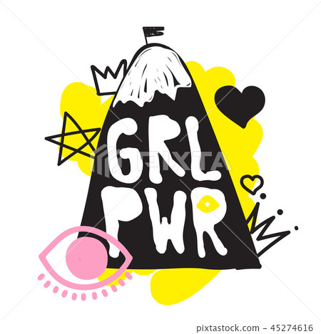 插图素材 grl pwr short quote.