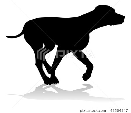 插图素材: dog silhouette pet animal