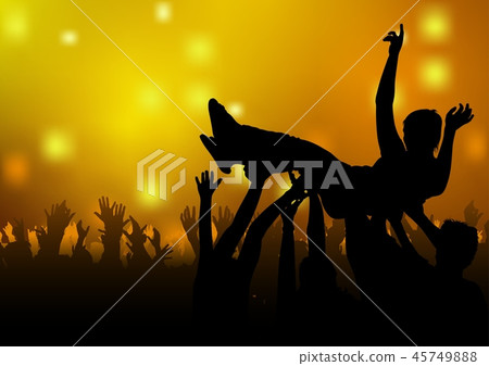 插图素材: dance party background