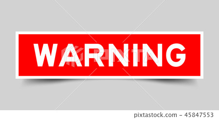 square red sticker label in word warning 首页 插图 姿势/表情