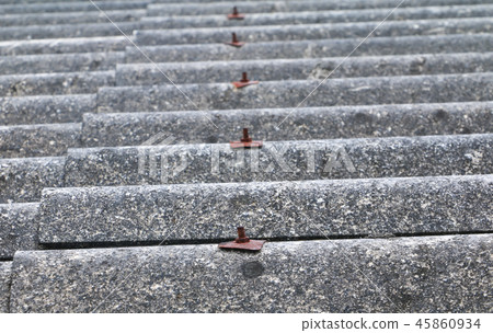 图库照片: cement tile roof old texture for background