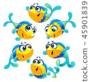插图素材: happy fish