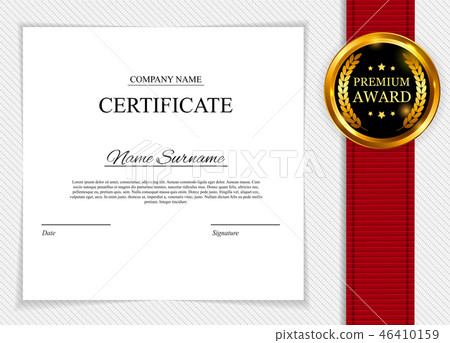 插图素材: certificate template background. award diploma