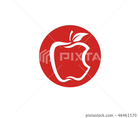 插图素材: apple vector illustration design icon logo