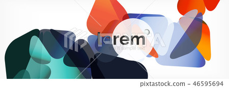 插图素材: vector colorful geometric triangle background, crystal